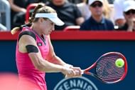 Elena Rybakina reached the last four in Montreal.